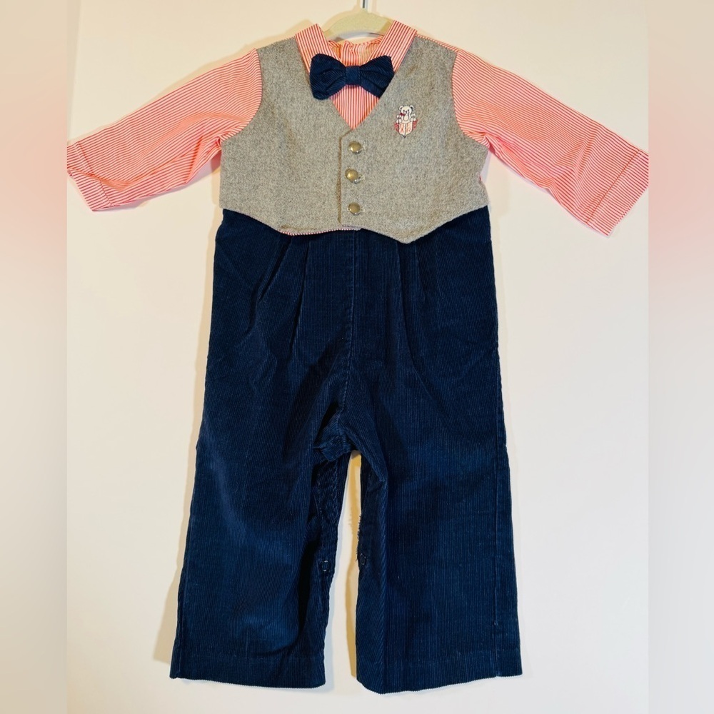 Vintage Toddle Tykes Boy One Piece Suit Size 12M - Picture 1 of 6